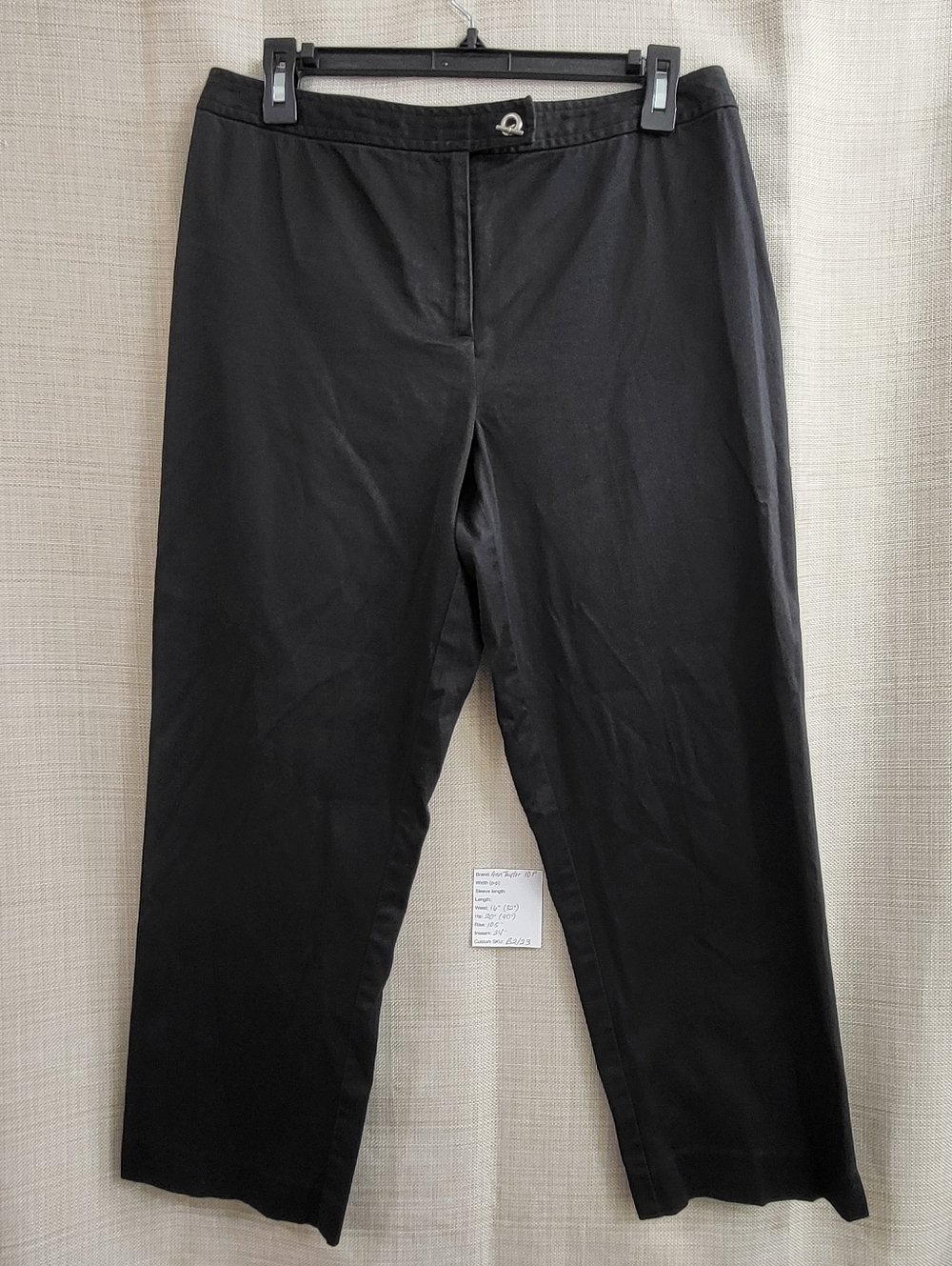 Ann Taylor‎ Women's Classic Black Ankle Pants Stretch Dressy Casual Size 10P